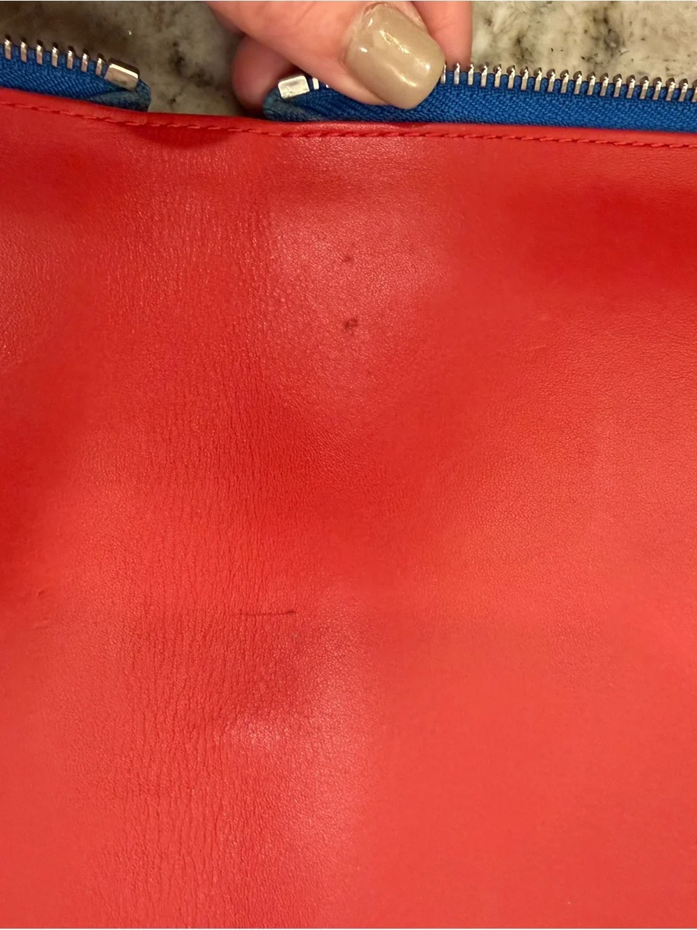 Christian Louboutin Electric Blue Spike Zip Tablet Sleeve with Dust Bag and COA